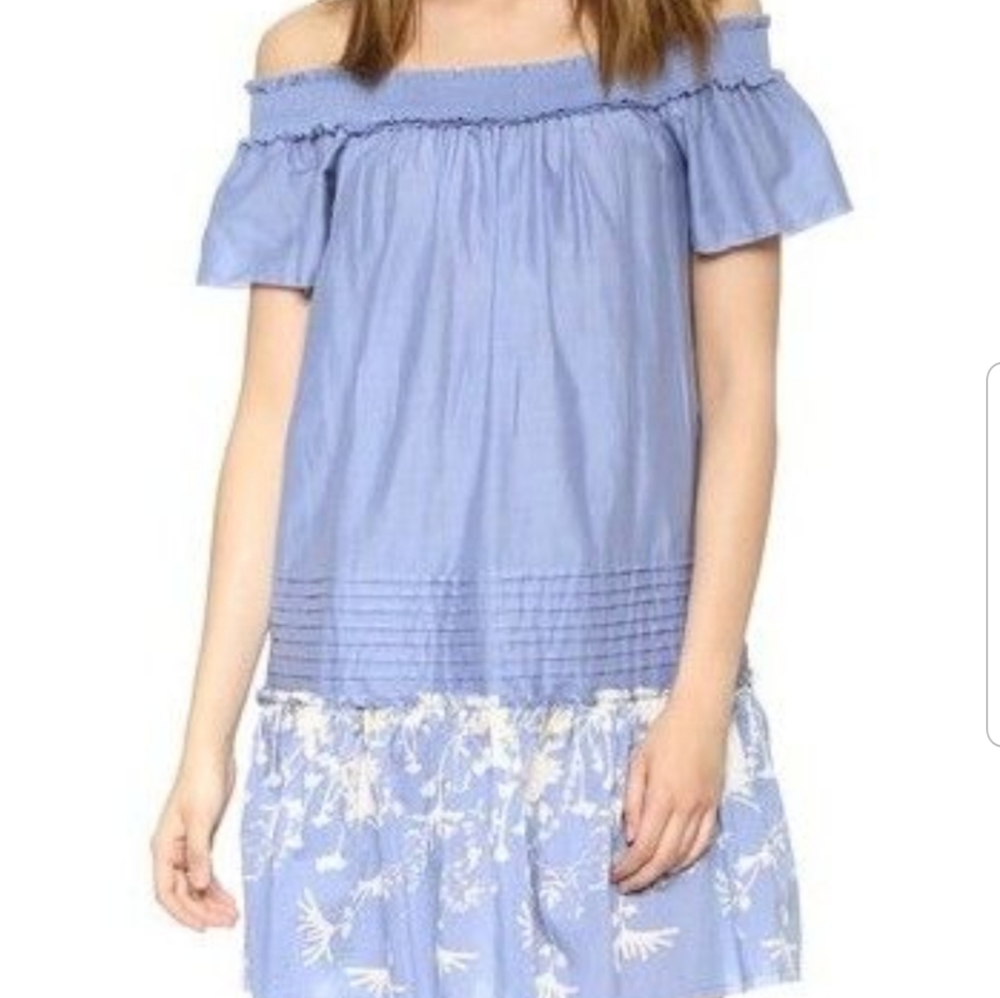 Pepin Sylvie Rouched Shoulder Mini Dress
 10 NWT
